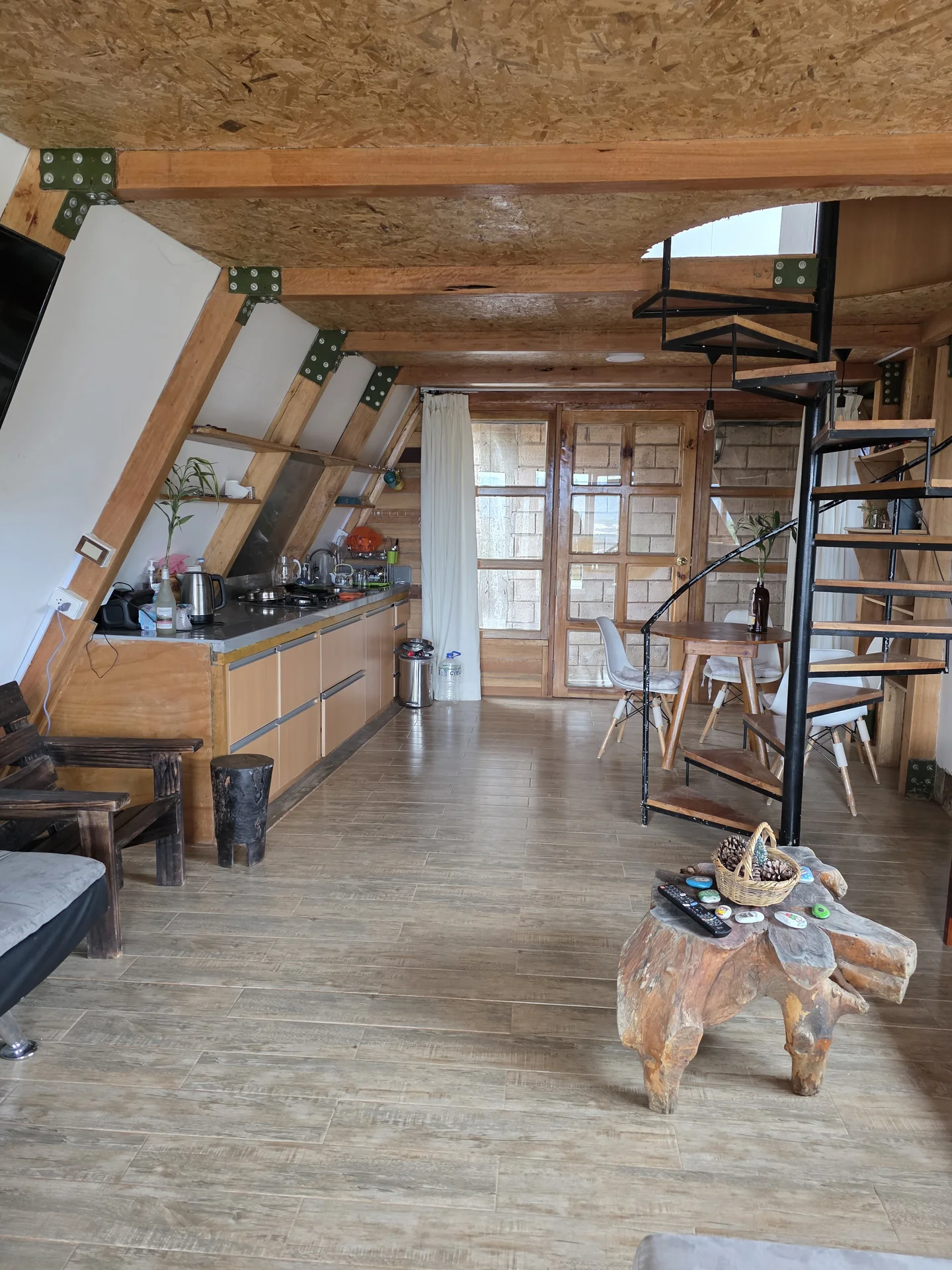 Sala y cocina integradas